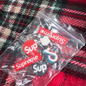 Supreme and TikTok Button Pins- NWOT🎉